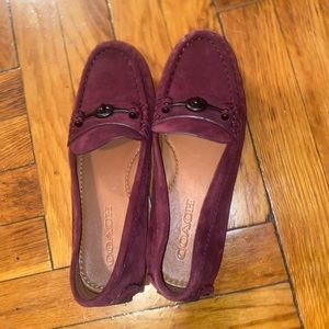 Burgundy Coach Loafers